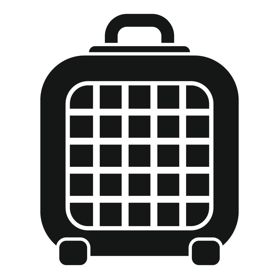 Portable pet carrier ensuring safe and comfortable travel for your furry friend vector