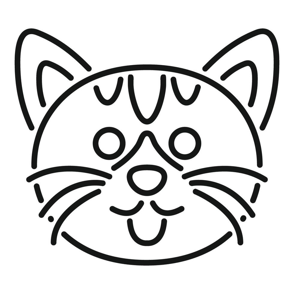 Cute cat sticking out tongue showing playful mood vector