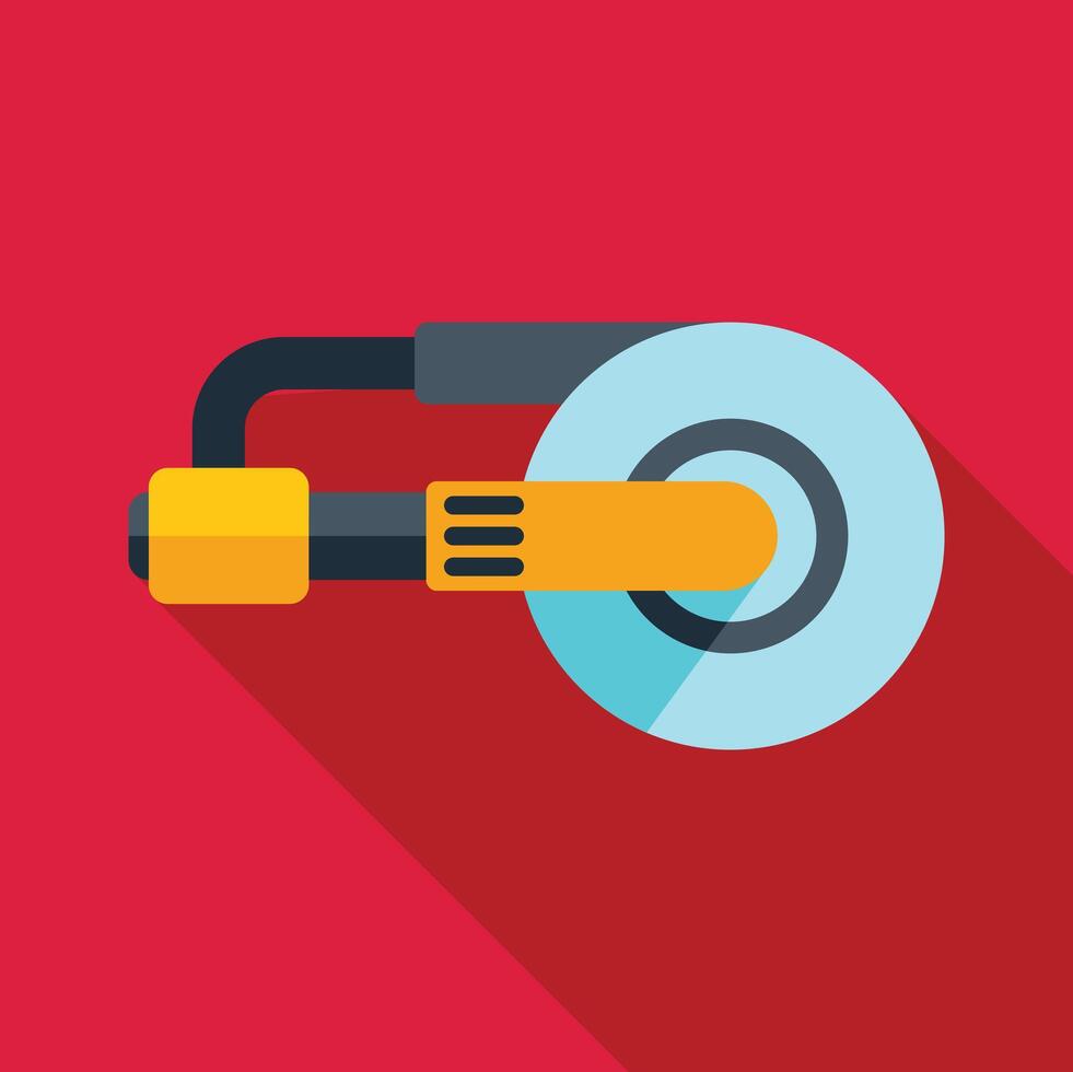 Angle grinder power tool cutting machine construction icon vector