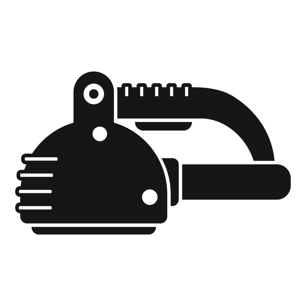 Electric hand planer tool for woodworking carpentry icon vector