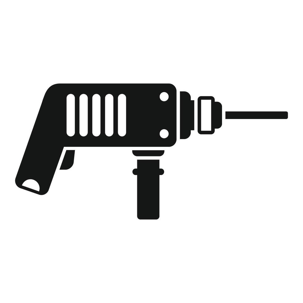 Powerful electric drill for construction and diy projects vector