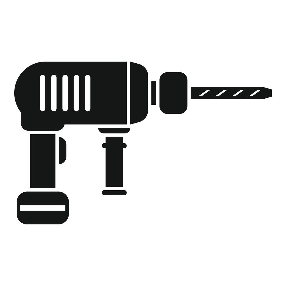 Powerful electric drill for construction and diy projects vector