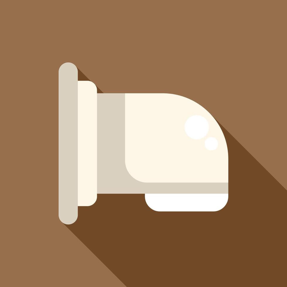 White wall mounted hand dryer activating automatically using motion sensor vector