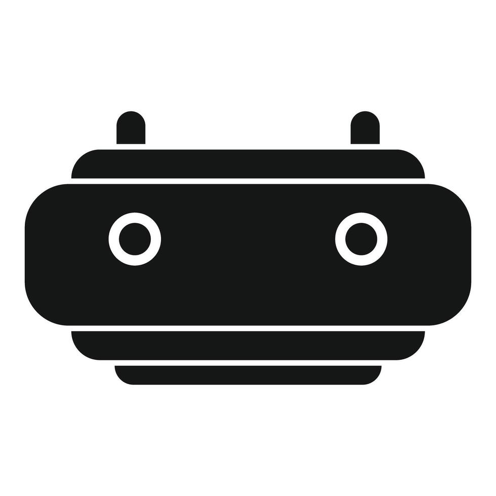 Virtual reality headset providing immersive experience vector