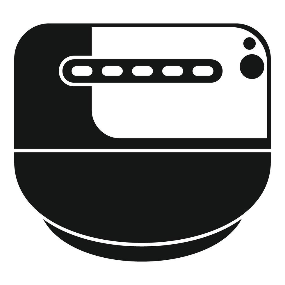 Modern food processor machine processing food icon vector