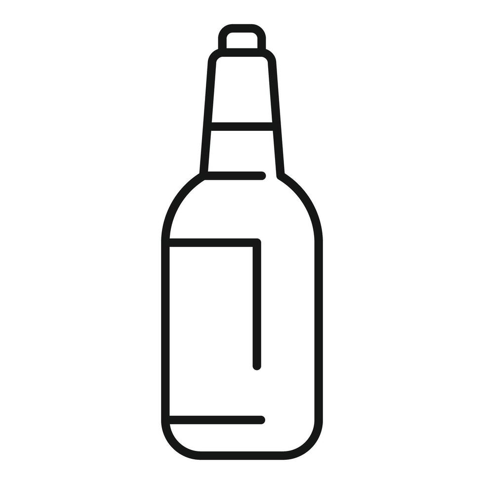 Minimalist icon of a bottle with a cap, depicting a container for liquids vector