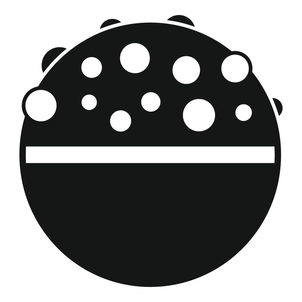 Space planet icon showing galaxy exploration vector