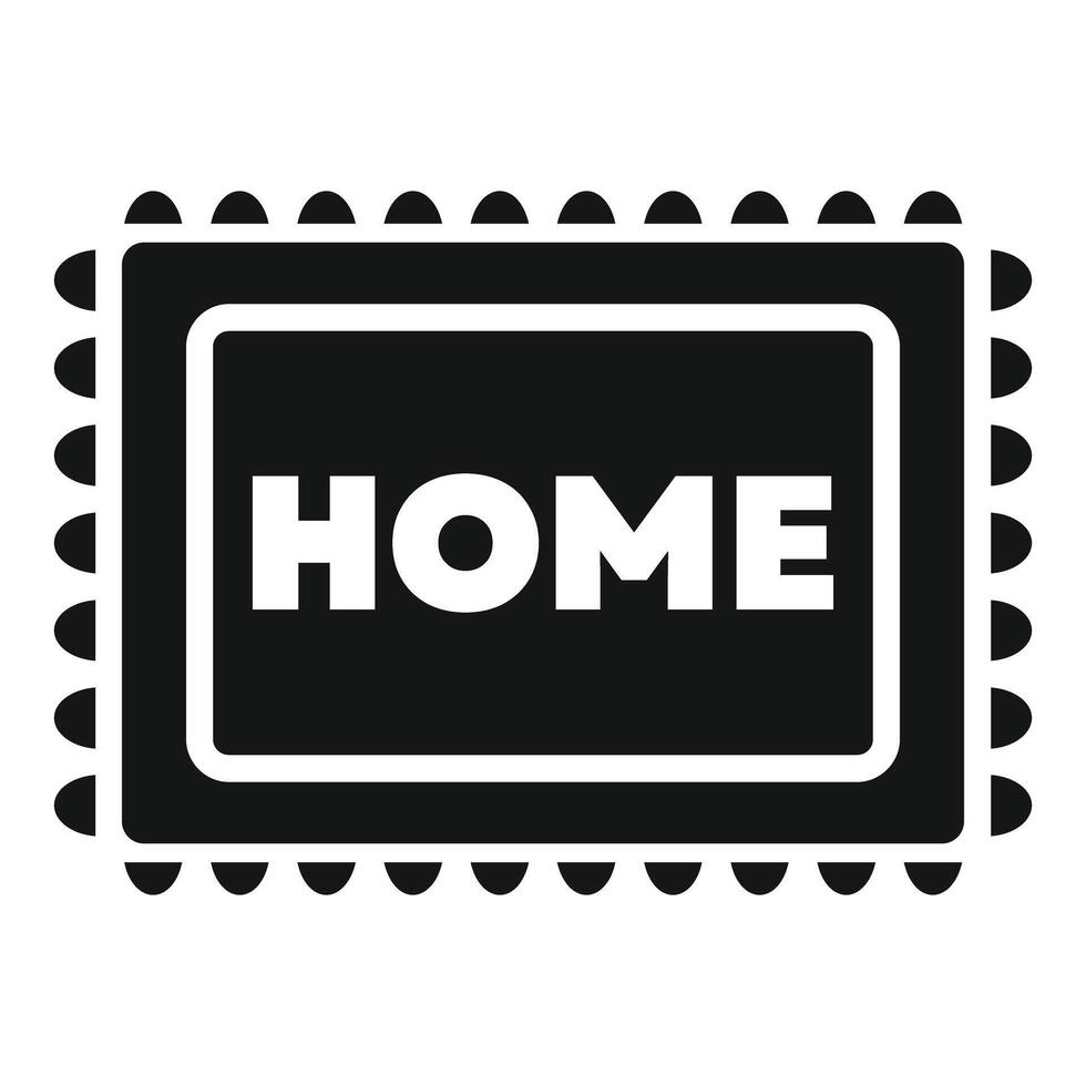 Home sweet home doormat welcoming guests with warmth and hospitality vector
