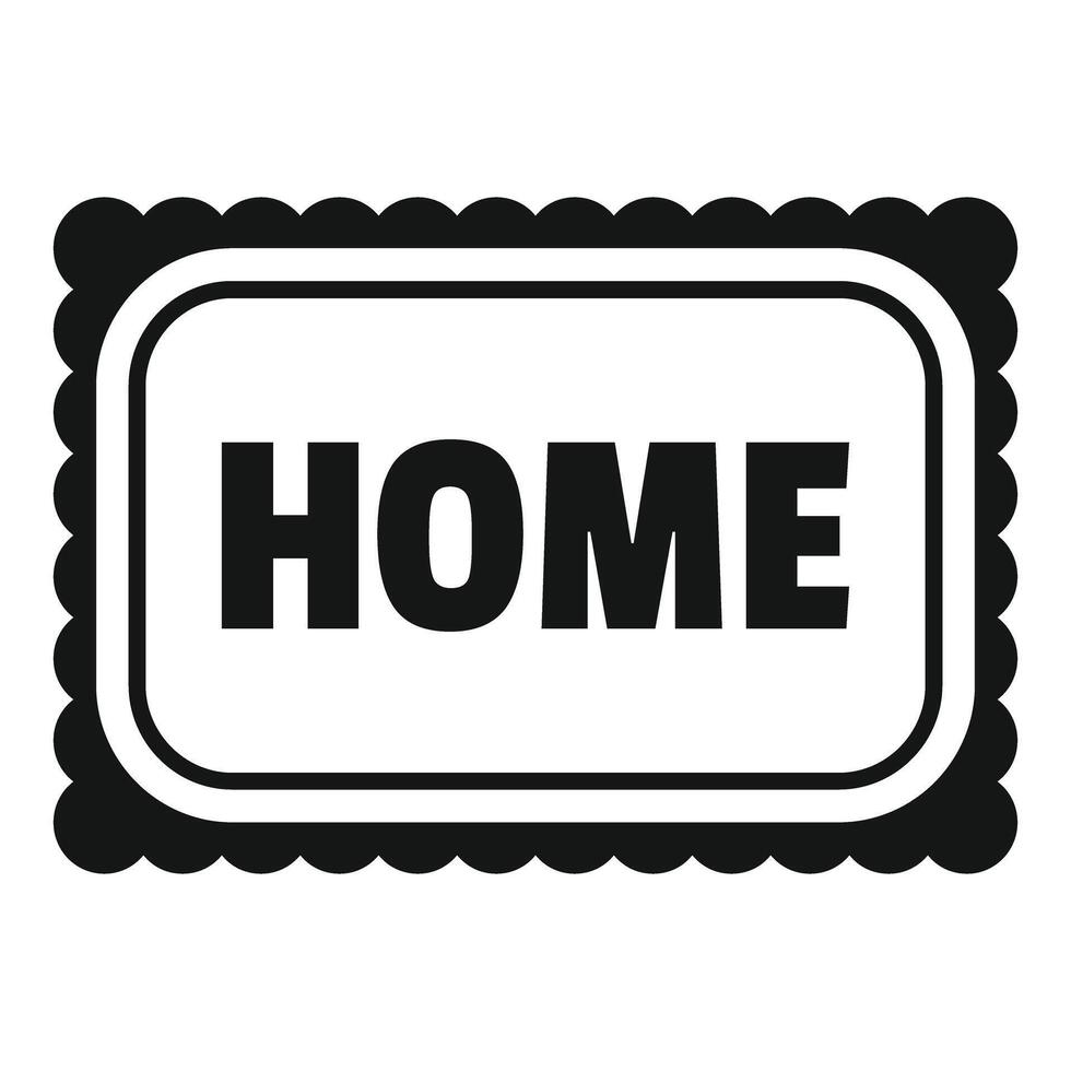 Home sign indicating returning to house vector