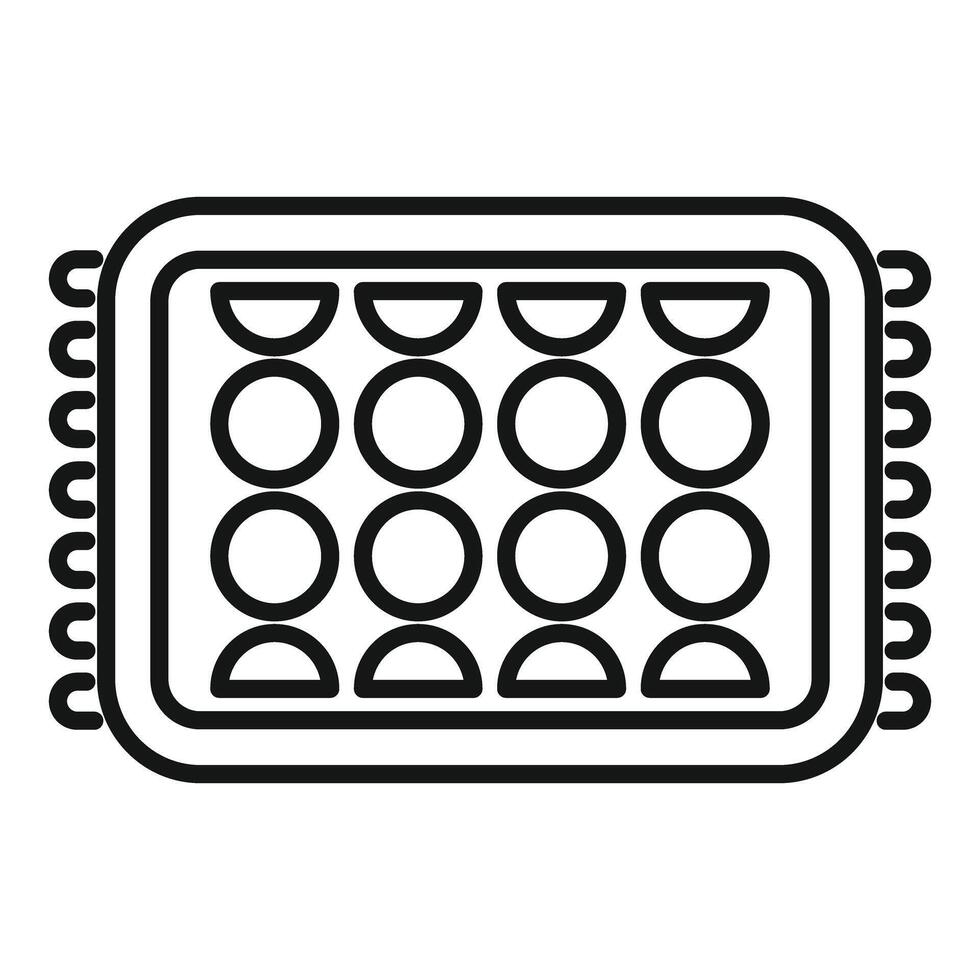 Led panel lighting up showing round bulbs vector