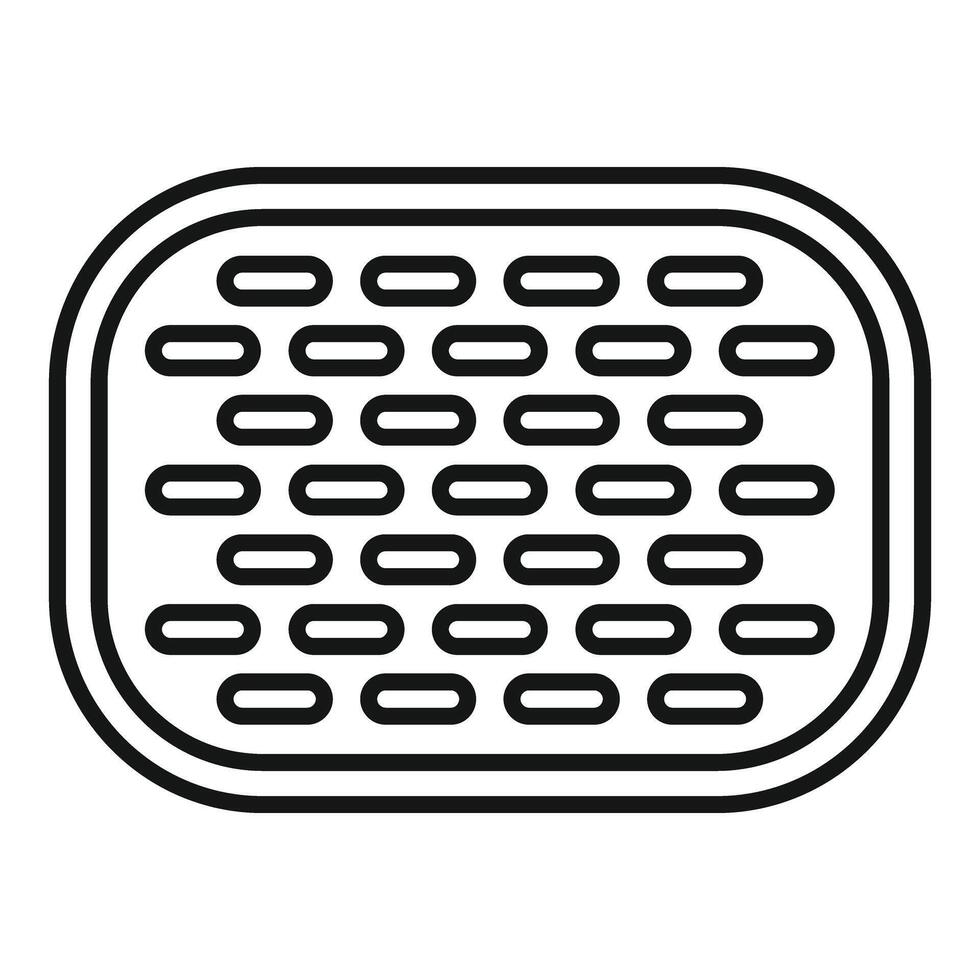 Rectangular waffle iron making delicious breakfast in the kitchen vector