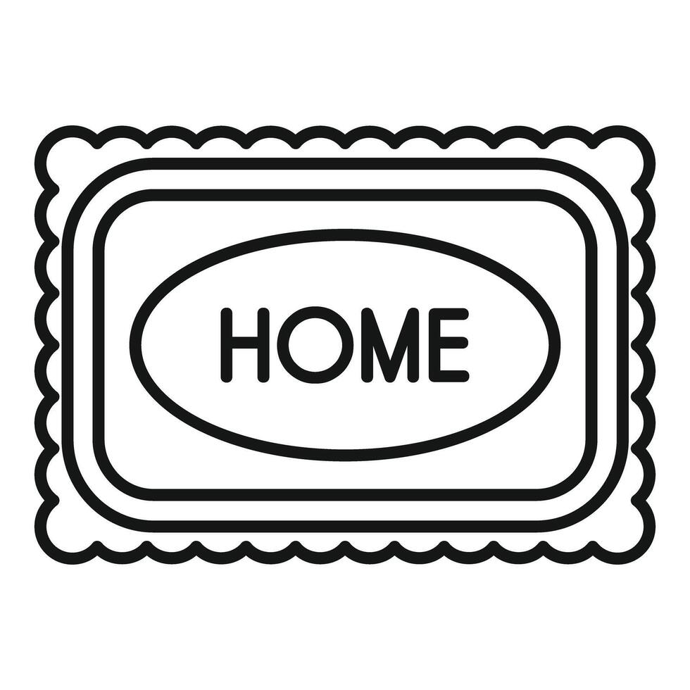 Home sign indicating place of residence and belonging vector