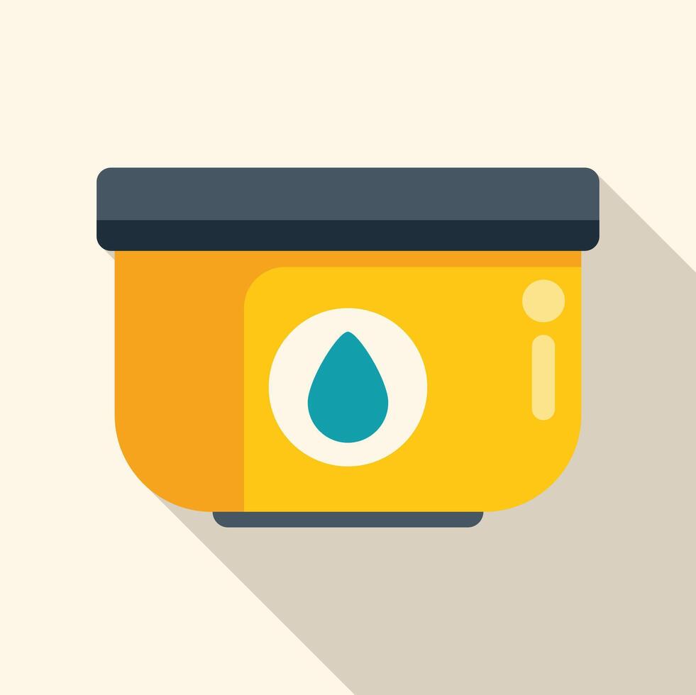 Water tank icon showing a container for holding liquid vector