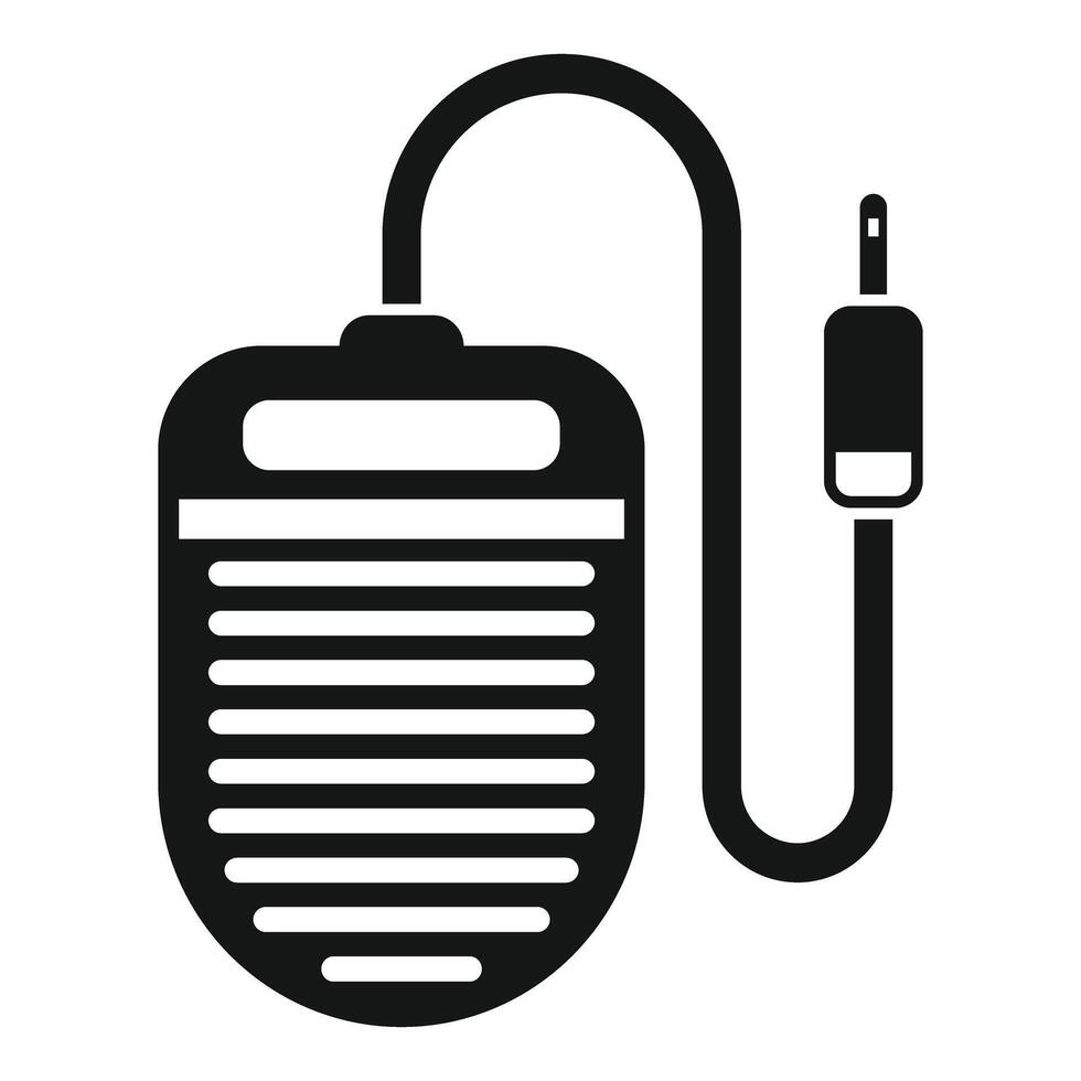 Electric mosquito repellent device with plug icon, simple style vector