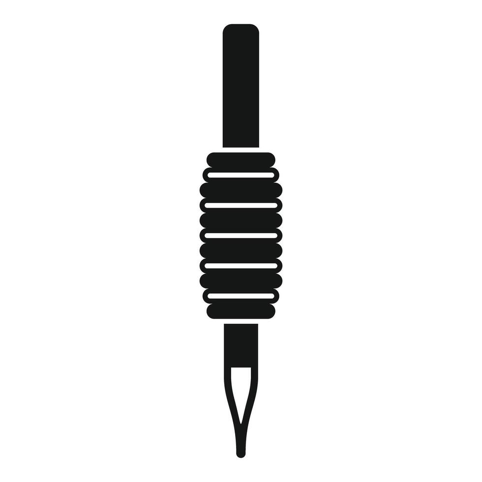 Tattoo needle piercing for art and body modification vector