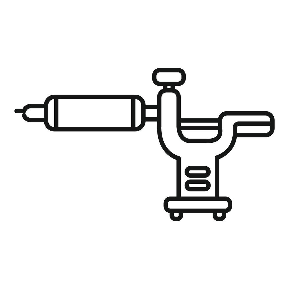 Tattoo machine icon showing body art and ink design vector