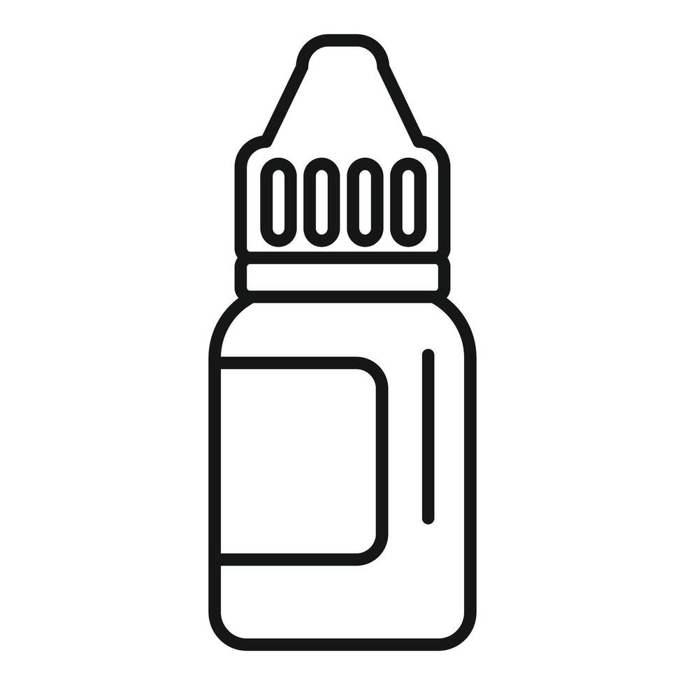 Eye drop bottle icon representing vision care and ophthalmology vector