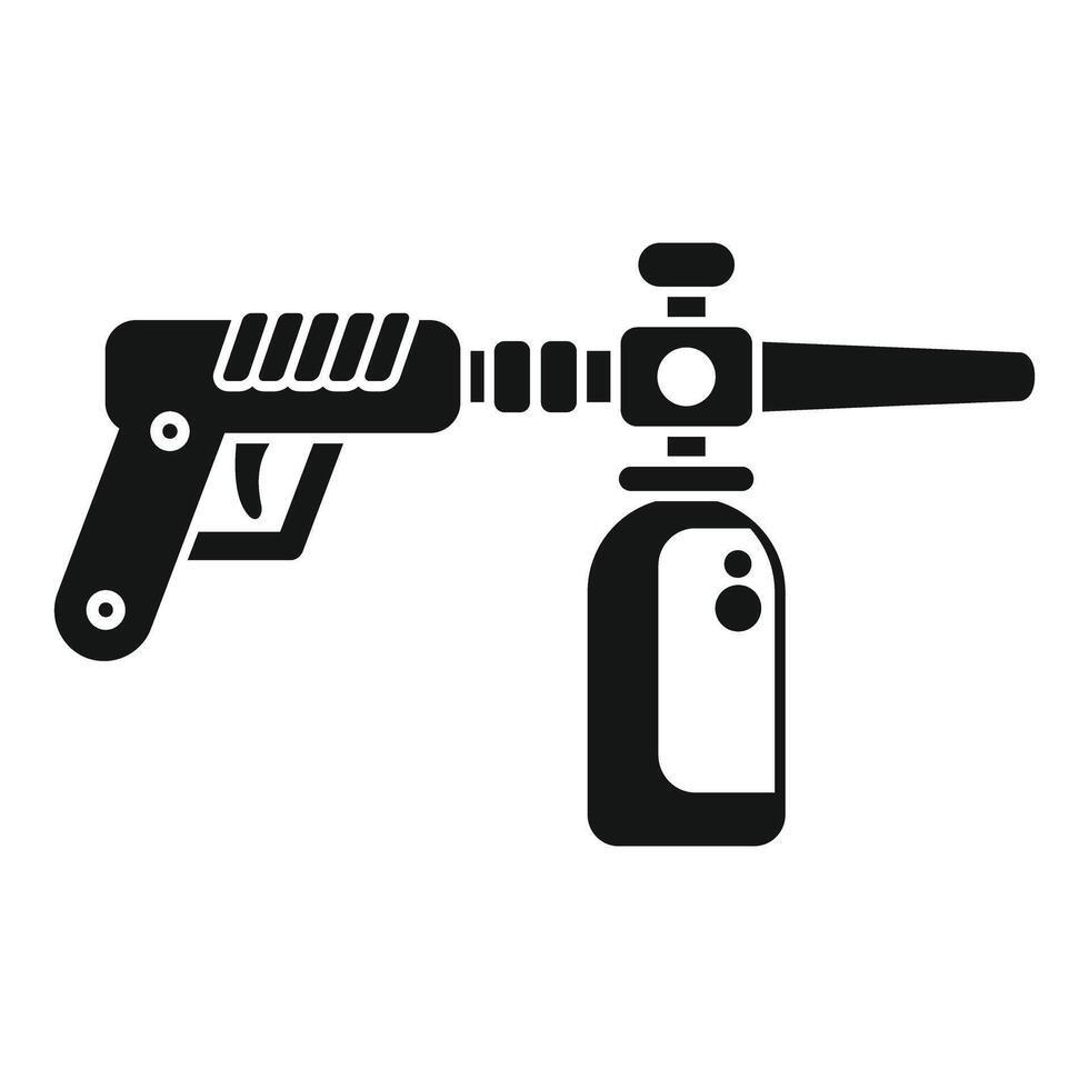 Professional detailing gun applying nano ceramic coating for car paint protection vector