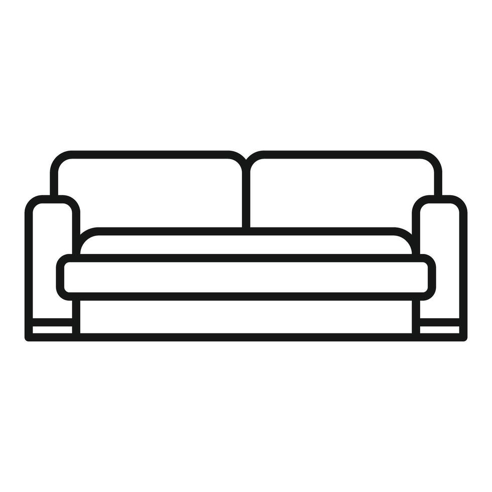 Sofa bed transforming into comfortable bed for sleeping vector