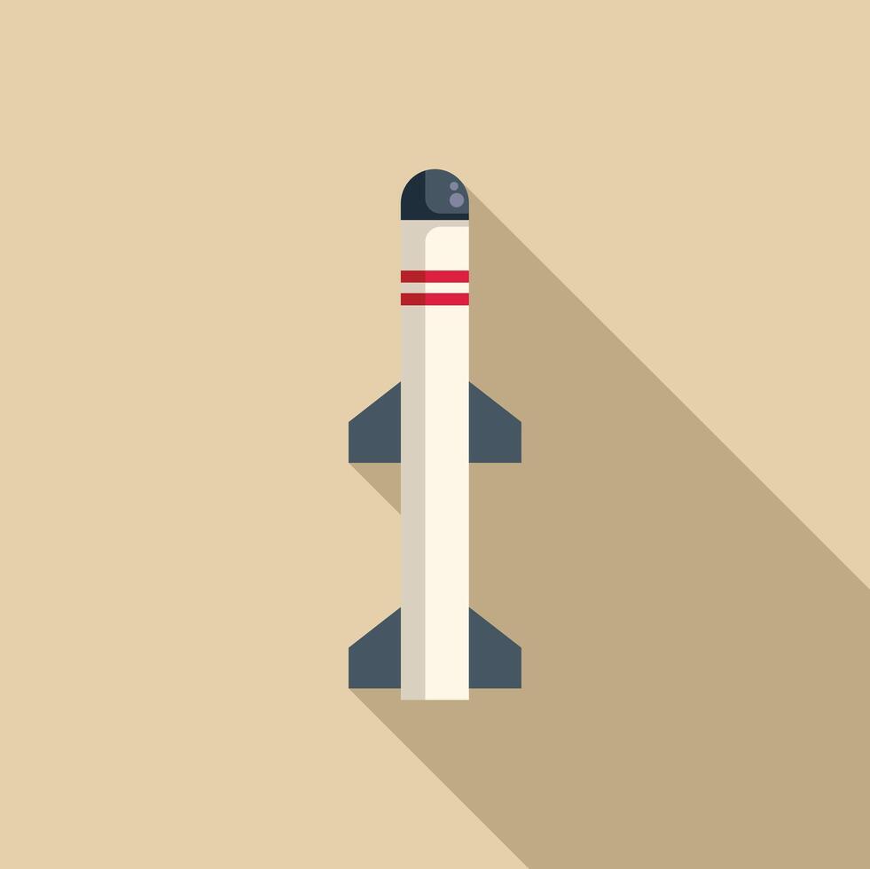 Ballistic missile attacking with long shadow vector