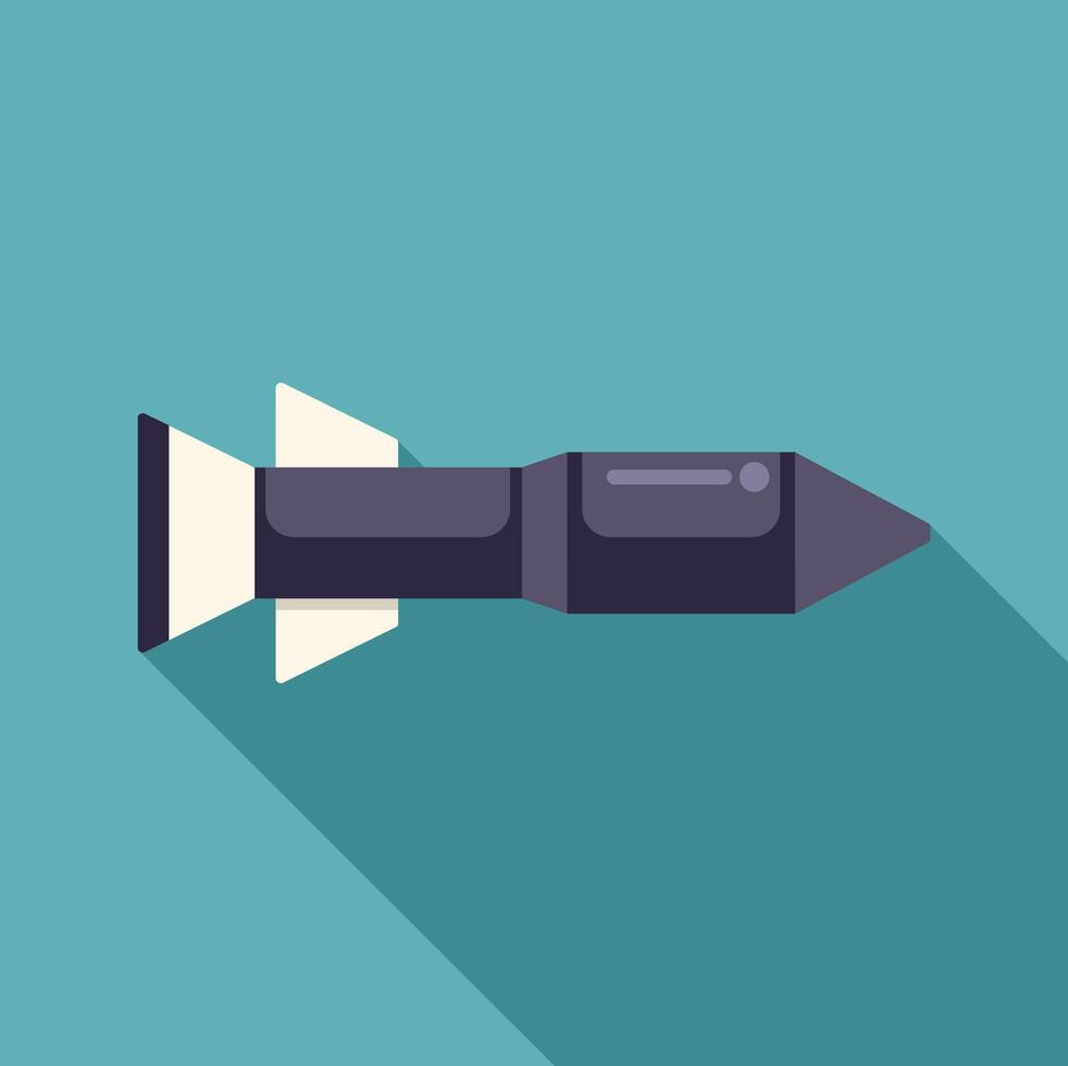 Bazooka rocket launcher weapon representing concepts like military, war and power vector