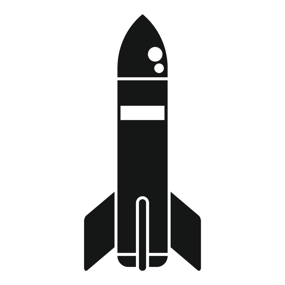 Intercontinental ballistic missile launching in outer space vector