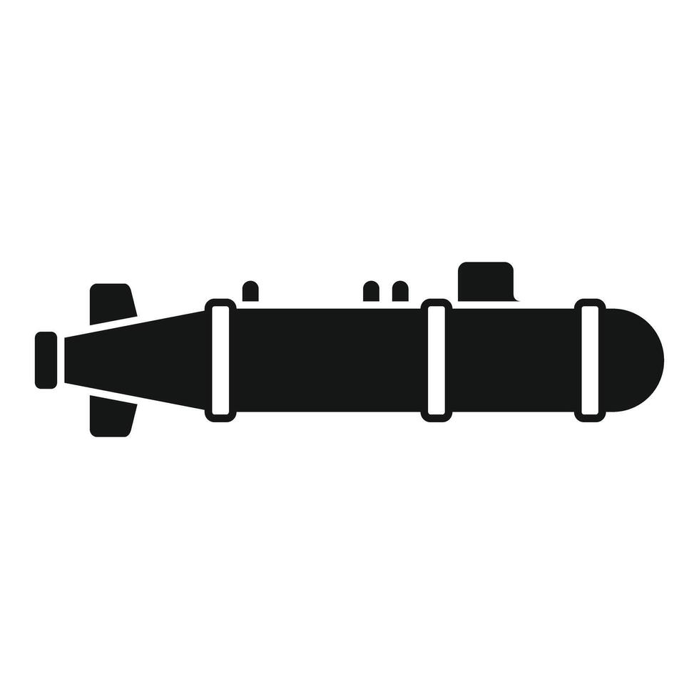 Military submarine floating in the ocean vector