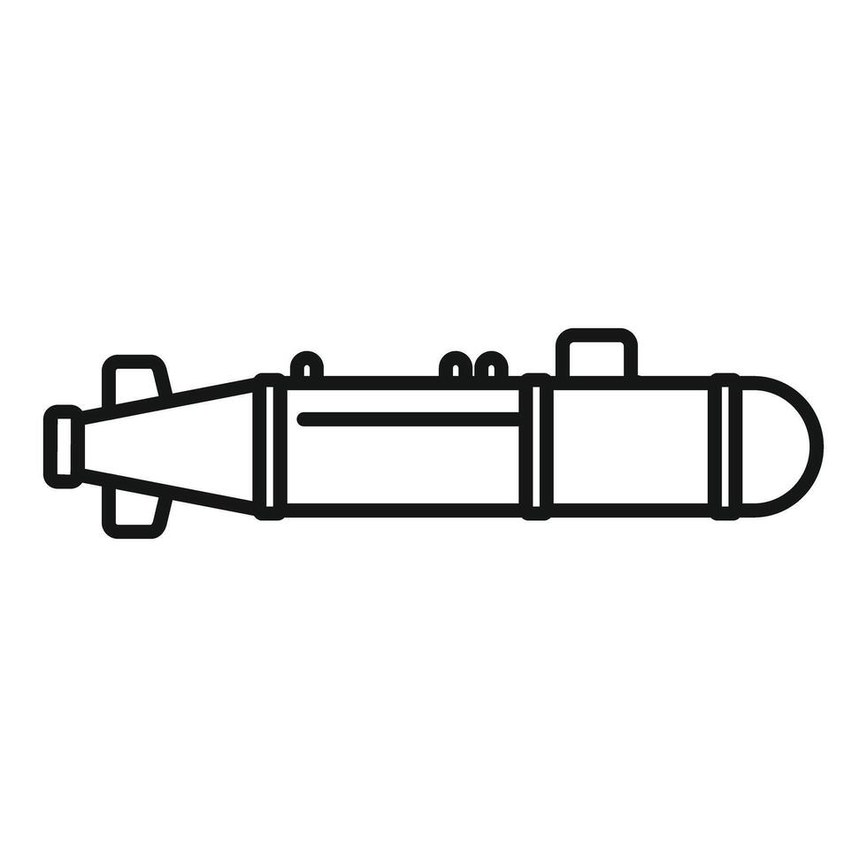 Nuclear missile exploding flying in air striking target vector
