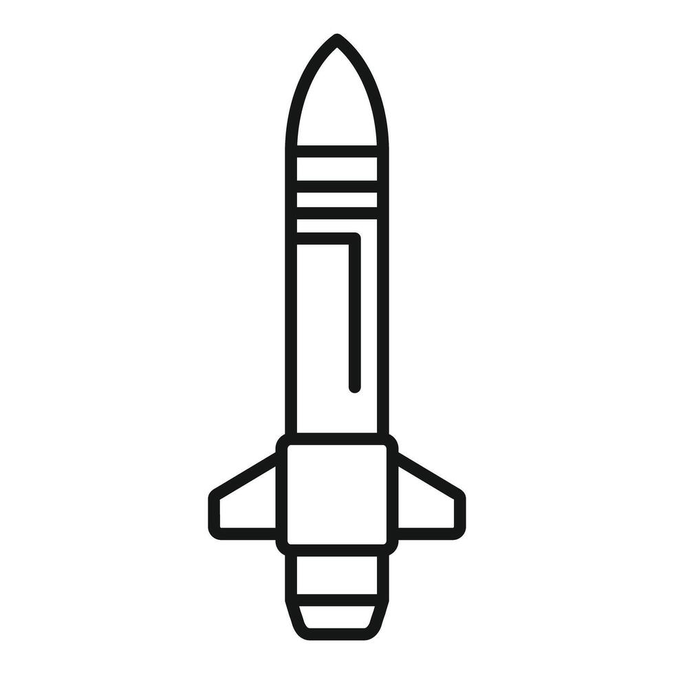 Military rocket missile weapon bomb delivering explosives vector