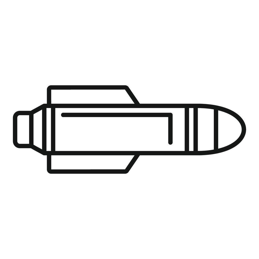 Military rocket attacking with missile system vector