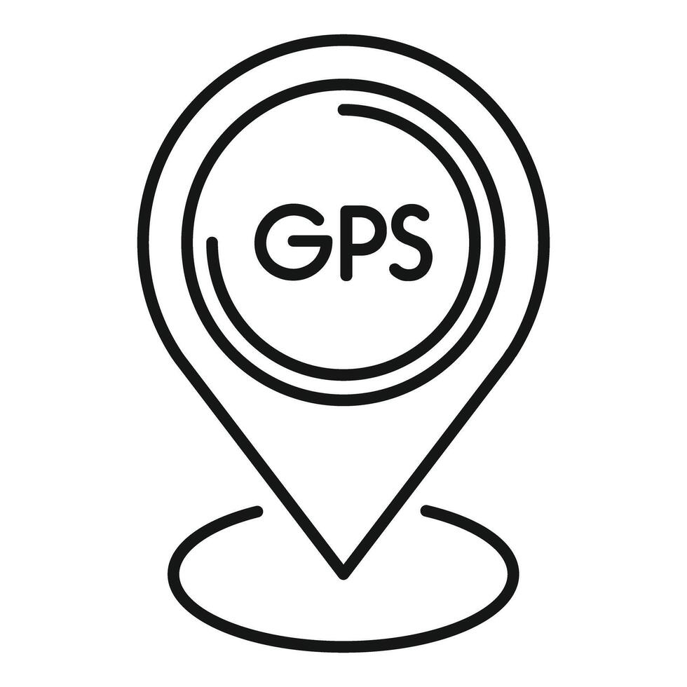 Gps location pin showing navigation point icon vector