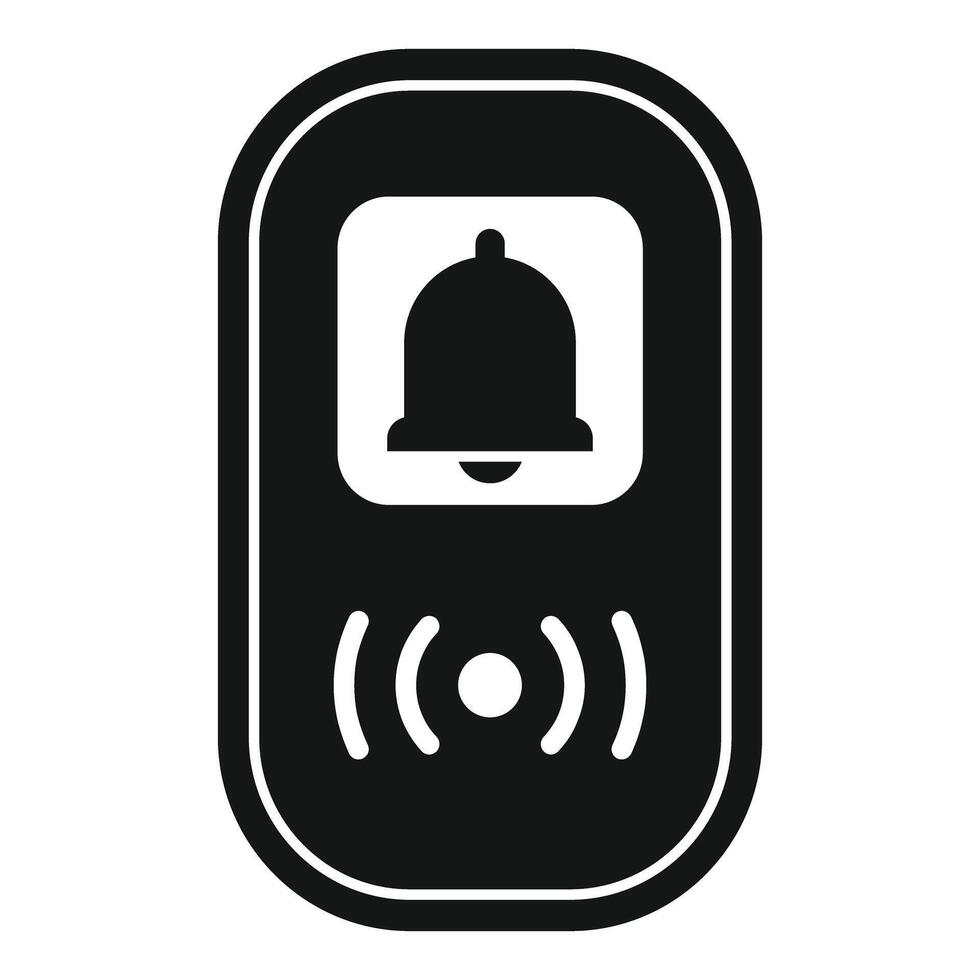 Wireless intercom system showing bell icon vector