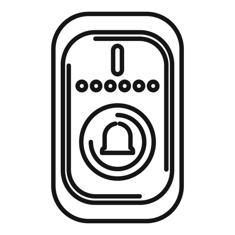 Wireless intercom system showing ringing icon vector