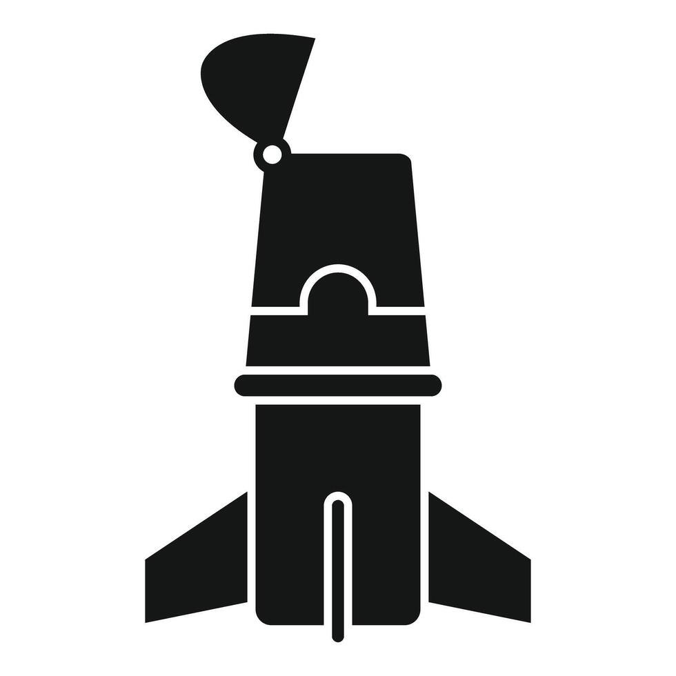 Space rocket launching to the galaxy vector