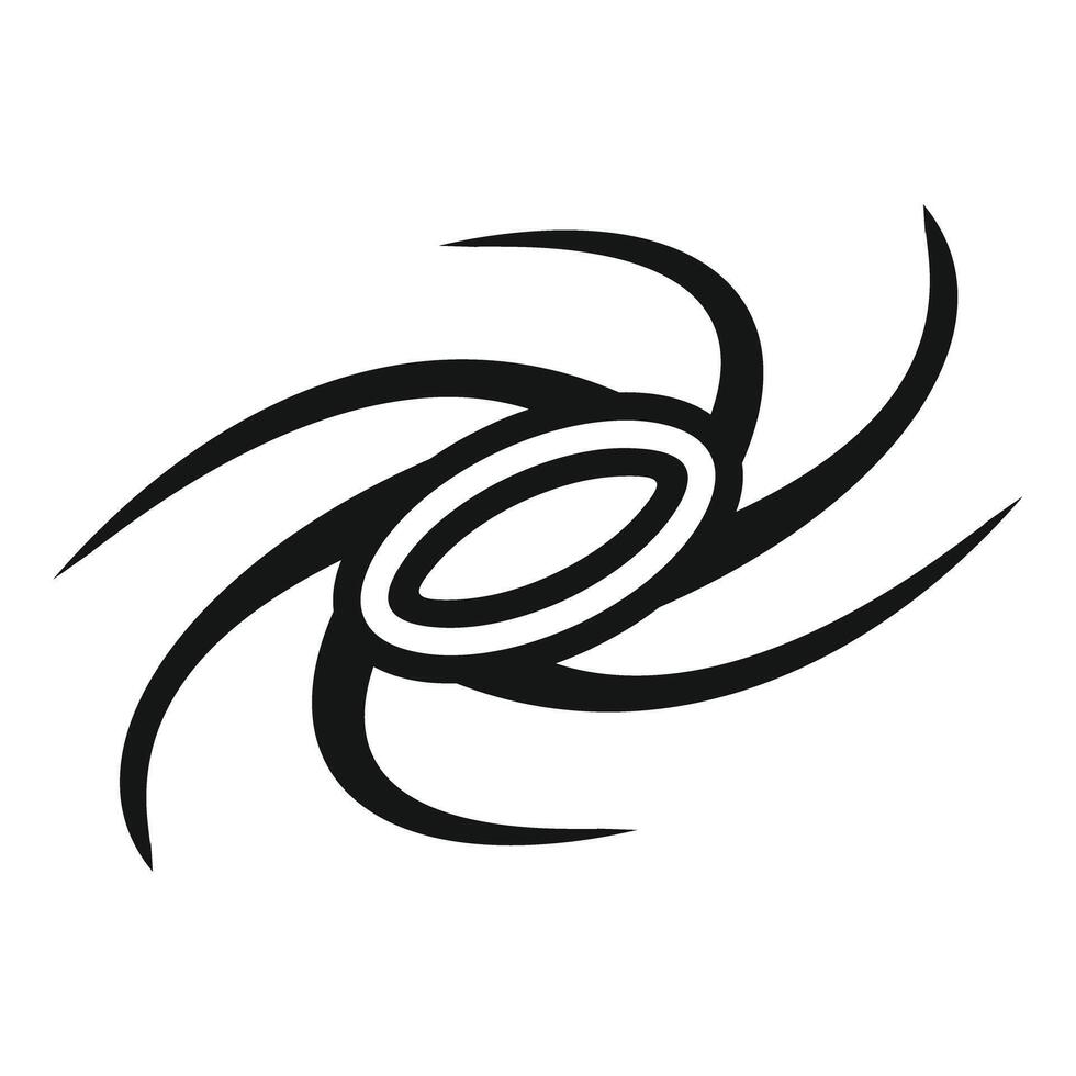 Spiral galaxy swirling through outer space astronomy icon vector