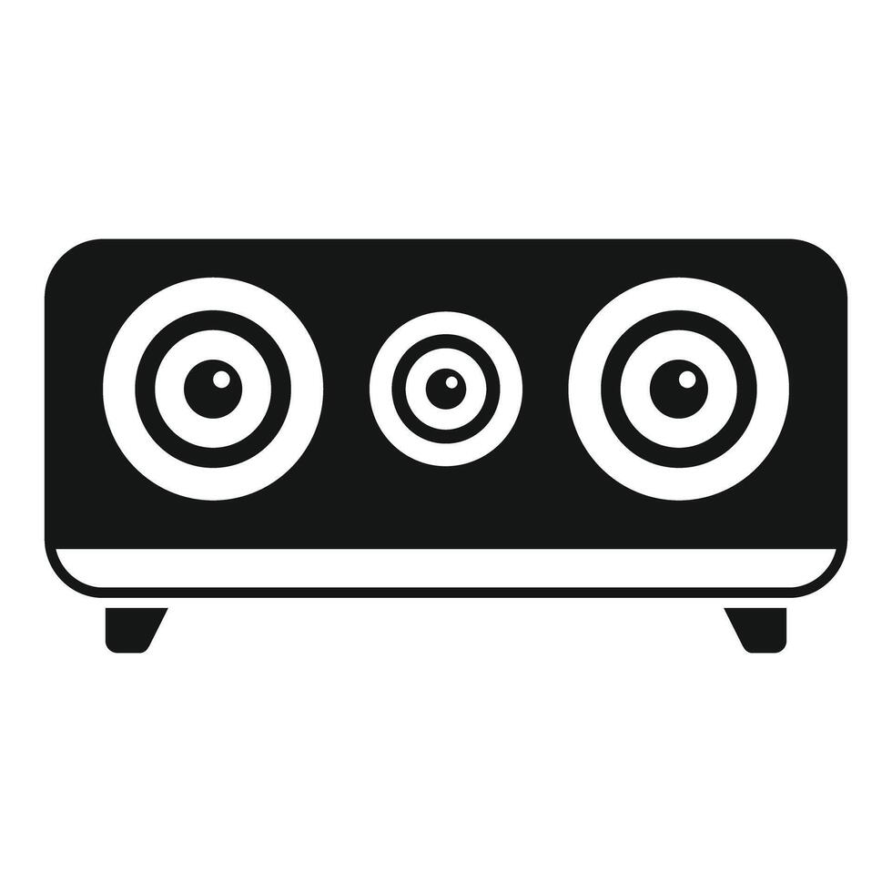 Sound bar delivering high quality audio experience vector