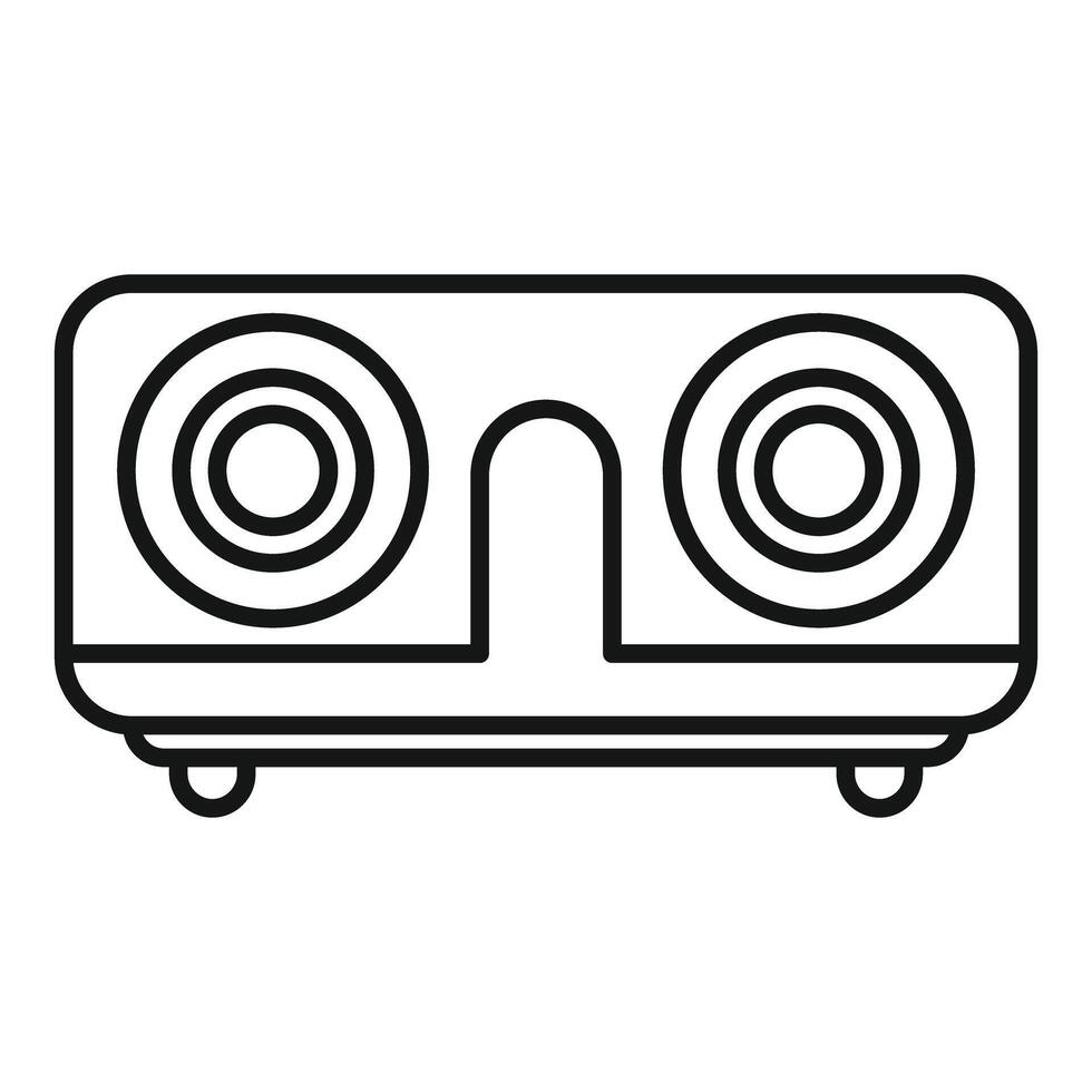 Vr glasses device representing virtual reality experience vector