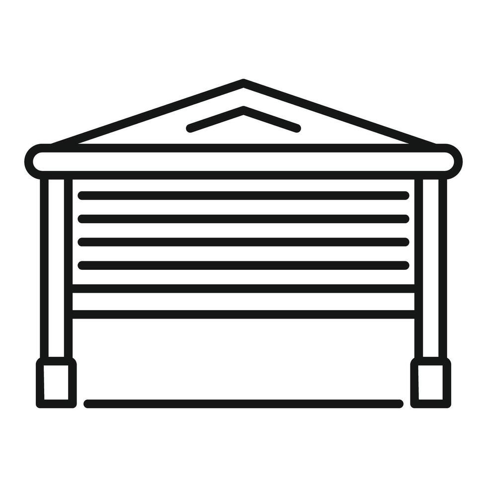 Automatic garage door closing system providing security vector