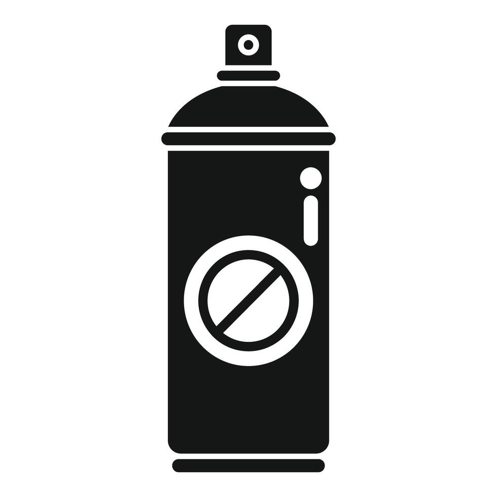 Spray paint can with stop sign showing anti graffiti concept vector