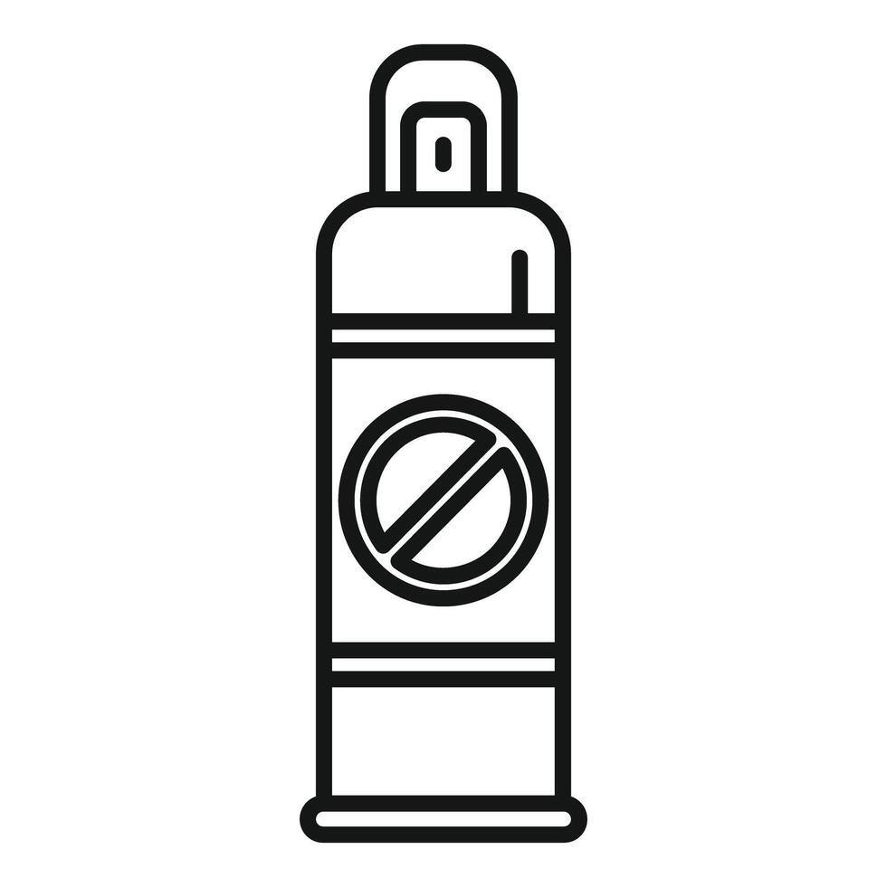 Insecticide spray bottle for killing insects protecting from bites vector