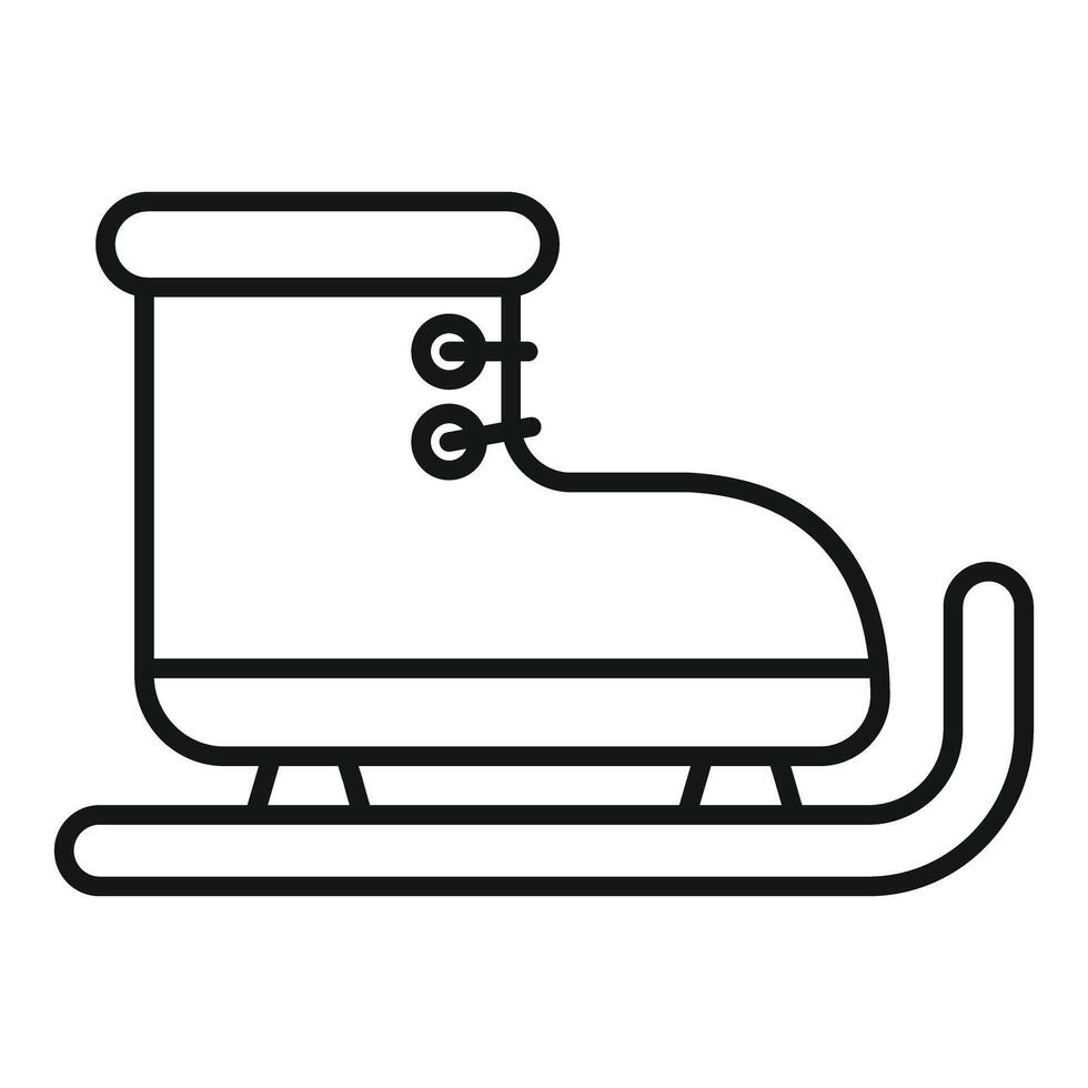 Ice skate icon representing winter sports and recreation vector