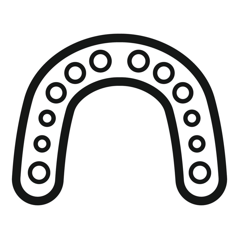 Dental mouth guard protecting teeth from grinding vector