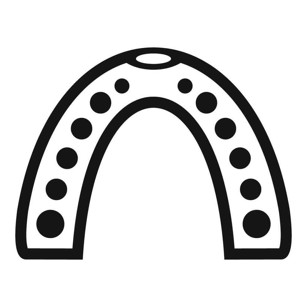 Flexible nylon denture base for making removable dentures vector