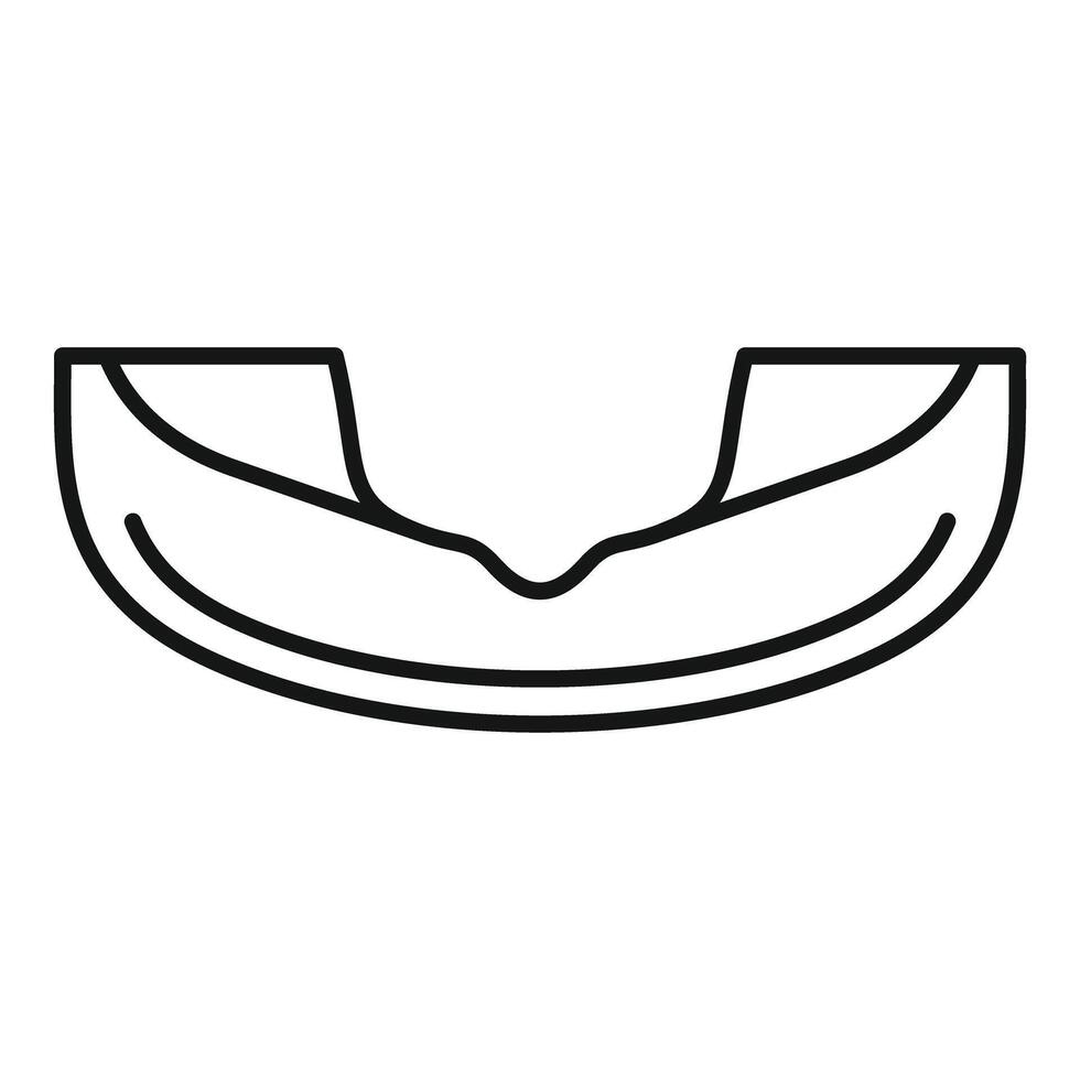 Tomato slice icon showing juicy red fruit vector