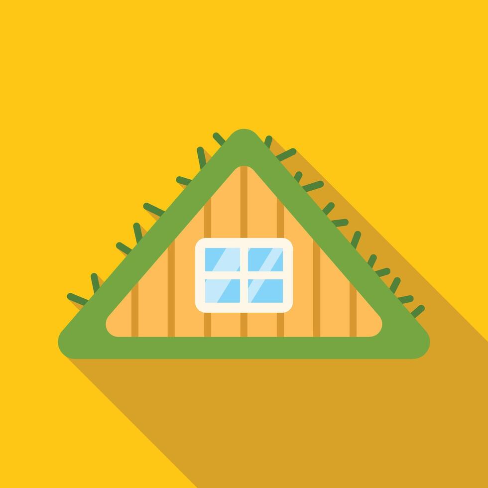 Green roof house providing sustainable living in modern eco friendly design vector