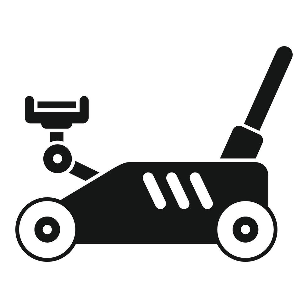 Hydraulic car jack lifting tool icon glyph style vector