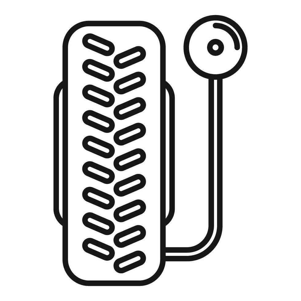 Mechanic checking tire pressure with gauge icon vector