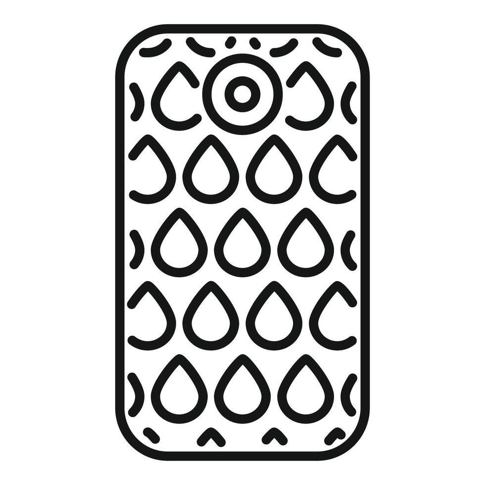 Smartphone showing concept of water resistance feature vector