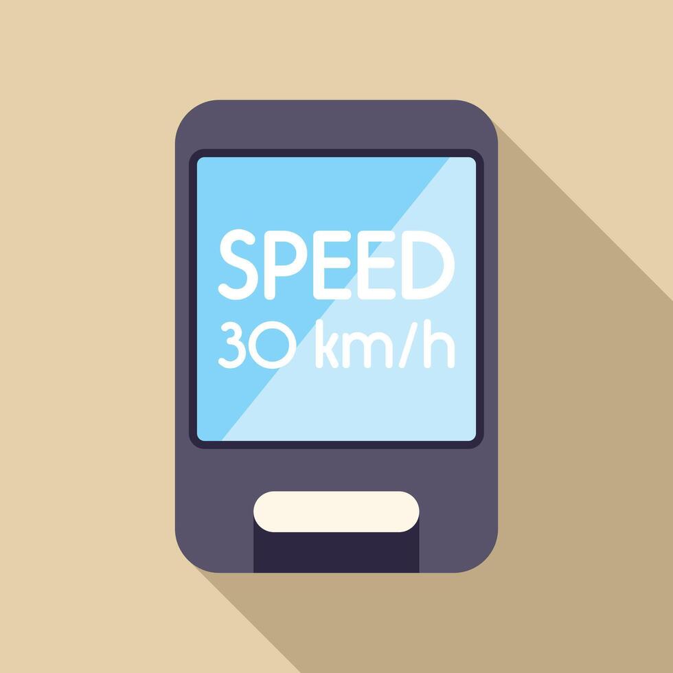 Speedometer showing 30 km per hour limit sign vector