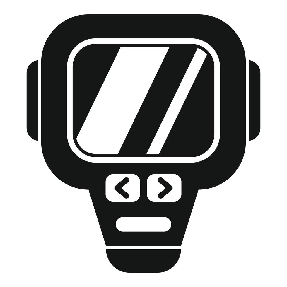 Virtual reality glasses headset device presenting modern technology icon vector